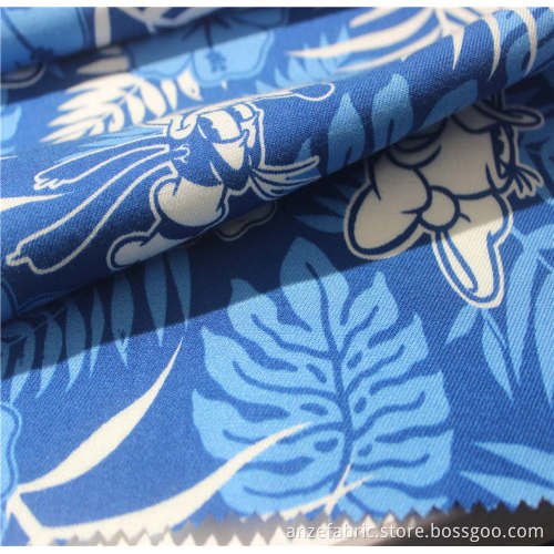 Hotsale 100%rayon twill printed fabric for garment